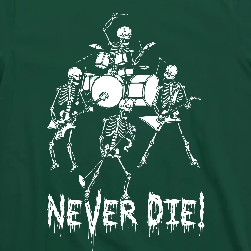 Skeleton Heavy Metal Band T-Shirt