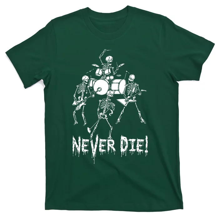 Skeleton Heavy Metal Band T-Shirt