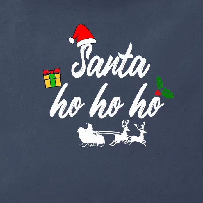 Santa Hohoho | Merry Christmas Zip Tote Bag