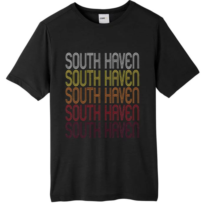 South Haven Mi Vintage Style Michigan ChromaSoft Performance T-Shirt