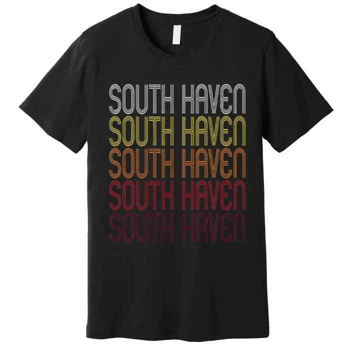 South Haven Mi Vintage Style Michigan Premium T-Shirt