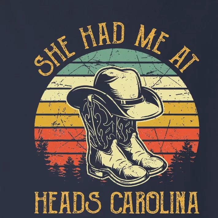 She Had Me At Heads Carolina Toddler Long Sleeve Shirt