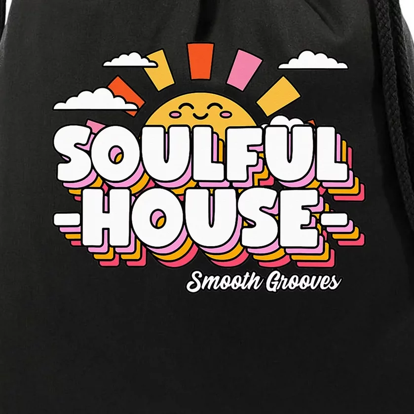 Soulful House Music Deep House Drawstring Bag