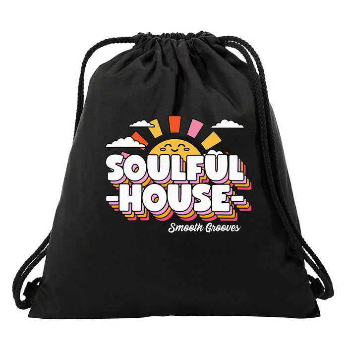 Soulful House Music Deep House Drawstring Bag