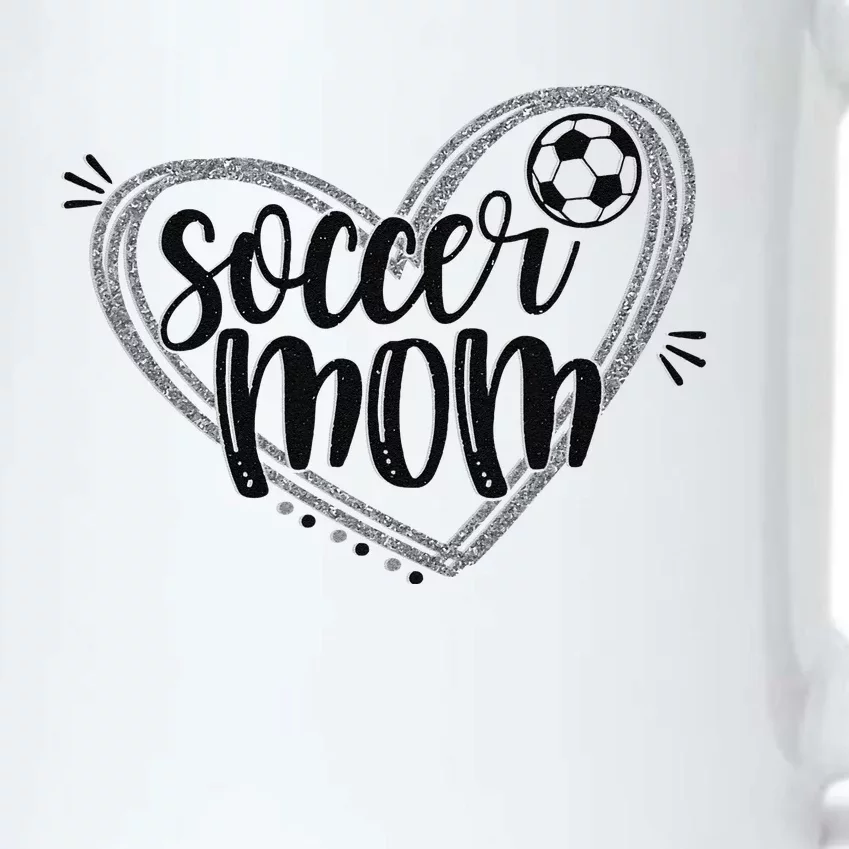 Soccer Heart Mom Soccer Soccer Mom Gift Black Color Changing Mug