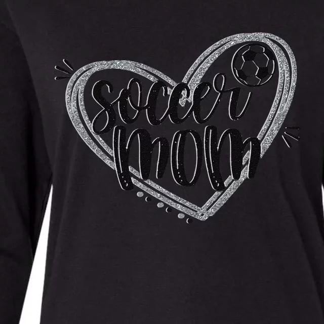 Soccer Heart Mom Soccer Soccer Mom Gift Womens Cotton Relaxed Long Sleeve T-Shirt