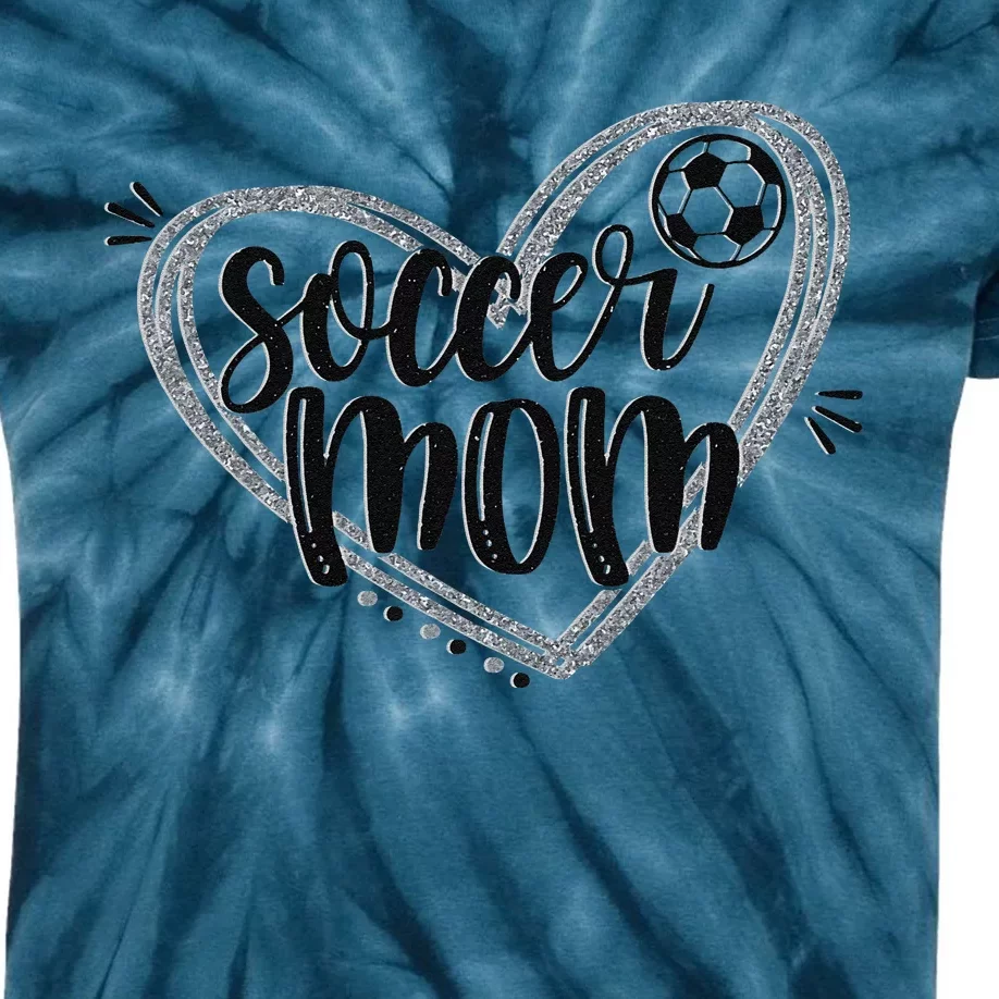 Soccer Heart Mom Soccer Soccer Mom Gift Kids Tie-Dye T-Shirt