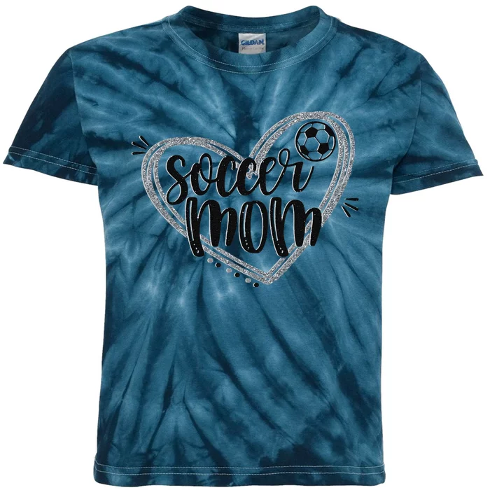 Soccer Heart Mom Soccer Soccer Mom Gift Kids Tie-Dye T-Shirt