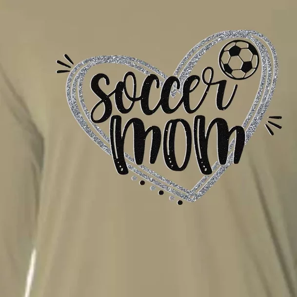 Soccer Heart Mom Soccer Soccer Mom Gift Cooling Performance Long Sleeve Crew