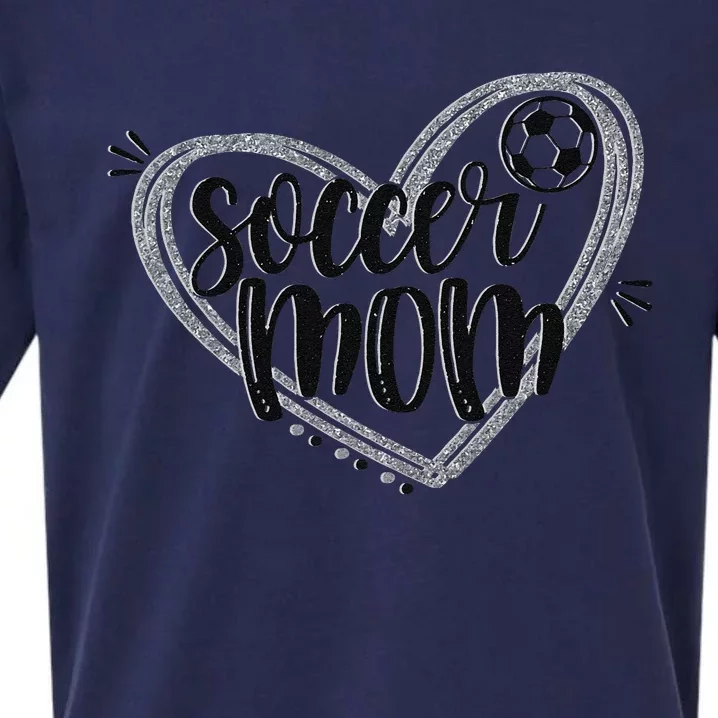 Soccer Heart Mom Soccer Soccer Mom Gift Sueded Cloud Jersey T-Shirt