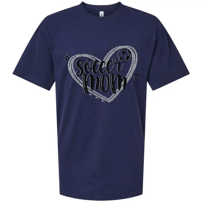 Soccer Heart Mom Soccer Soccer Mom Gift Sueded Cloud Jersey T-Shirt