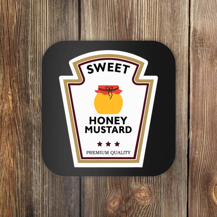 Sweet Honey Mustard Condiment Group Costume Coaster