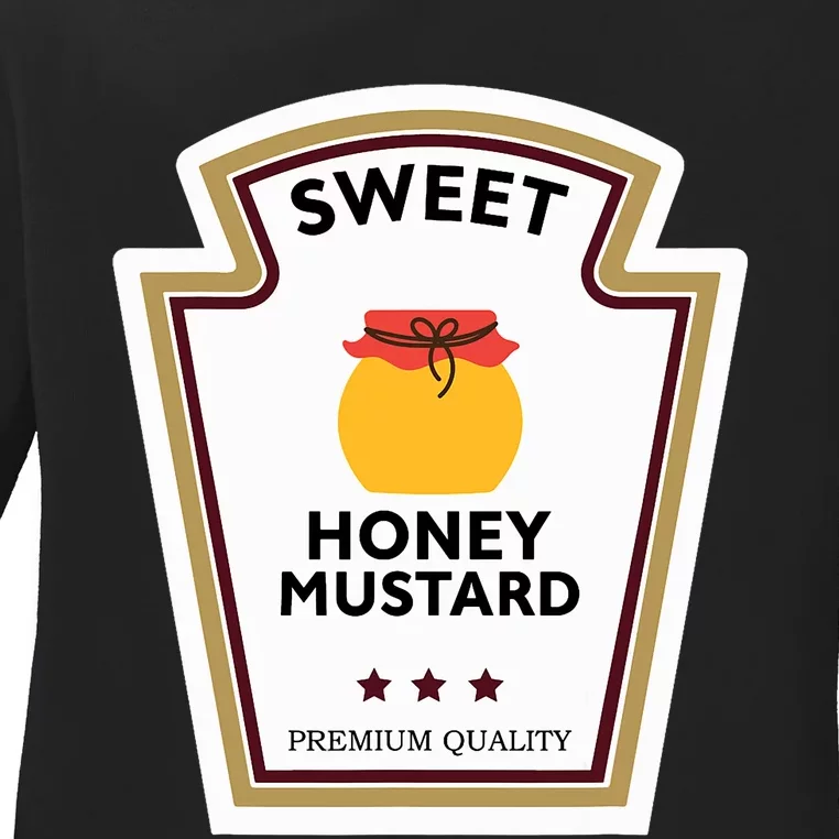 Sweet Honey Mustard Condiment Group Costume Ladies Long Sleeve Shirt