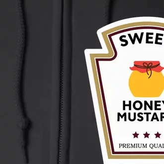 Sweet Honey Mustard Condiment Group Costume Full Zip Hoodie