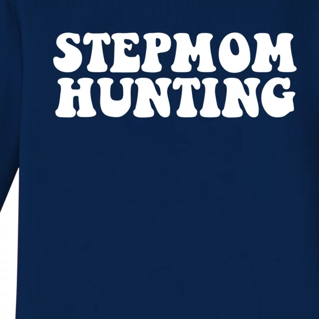 Stepmom Hunting Meaningful Gift Funny Quote Saying Step Mom Hunting Cute Gift Baby Long Sleeve Bodysuit