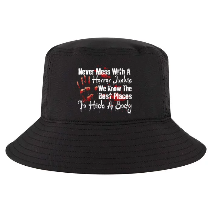 Scary Horror Movie Mess With A Horror Movie Junkie Cool Comfort Performance Bucket Hat