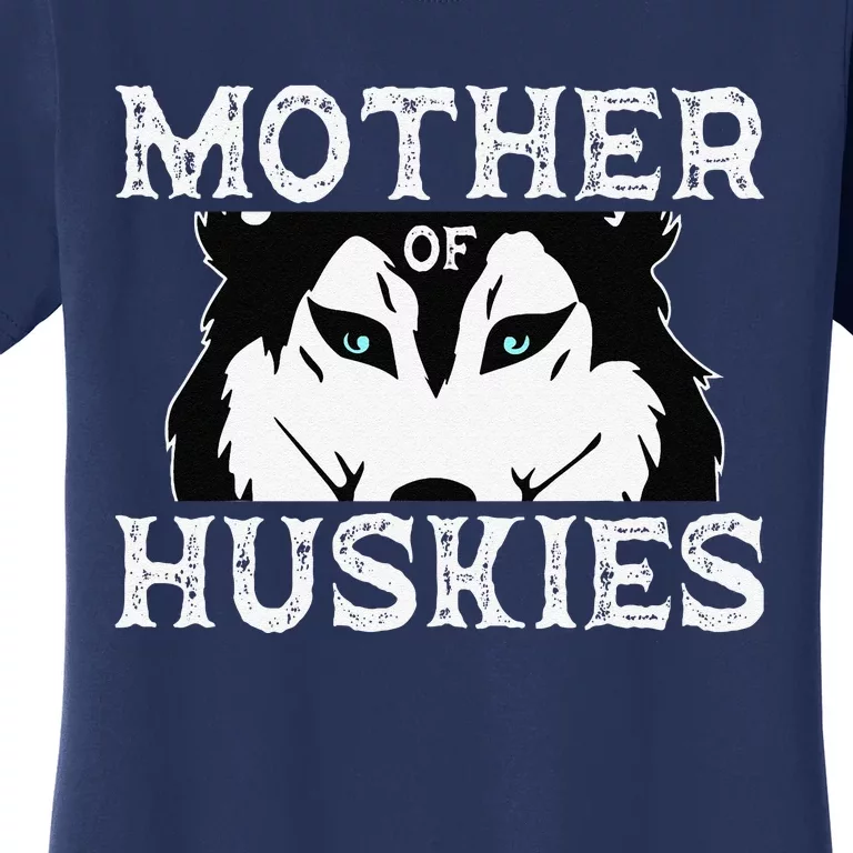 Siberian Husky Mom Fur Parent Sled Dog Breed Mothers Day Women's T-Shirt