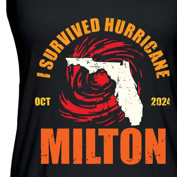 Survived Hurricane Milton Stay Strong Florida Ladies Essential Flowy Tank