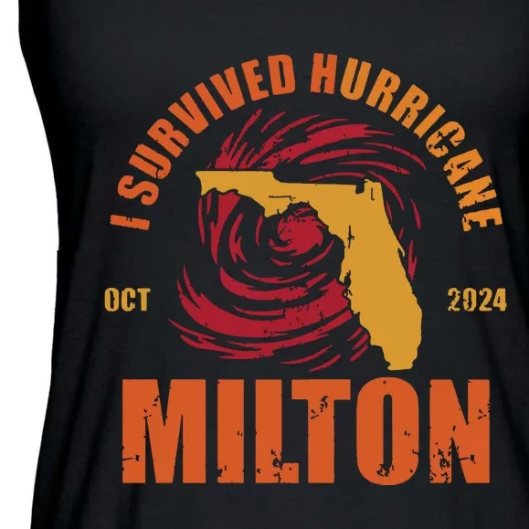 Survived Hurricane Milton Stay Strong Florida Ladies Essential Flowy Tank