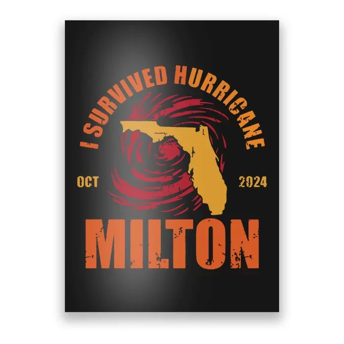 Survived Hurricane Milton Stay Strong Florida Poster