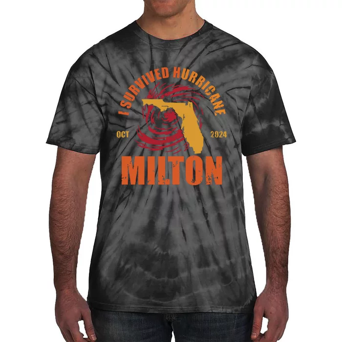 Survived Hurricane Milton Stay Strong Florida Tie-Dye T-Shirt