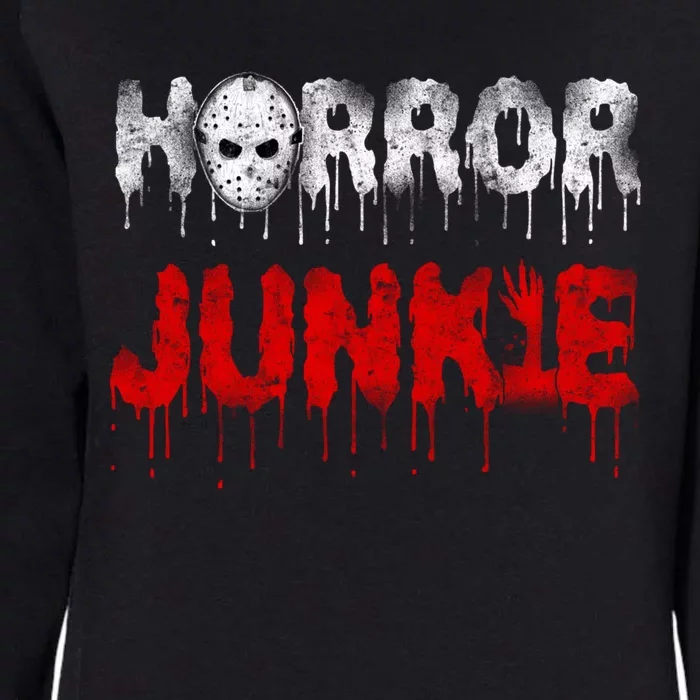 Scary Horror Movie Hockey Mask Junkie Great Gift Womens California Wash Sweatshirt