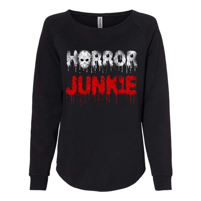 Scary Horror Movie Hockey Mask Junkie Great Gift Womens California Wash Sweatshirt