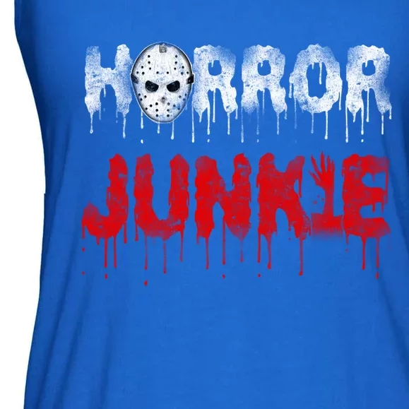 Scary Horror Movie Hockey Mask Junkie Great Gift Ladies Essential Flowy Tank