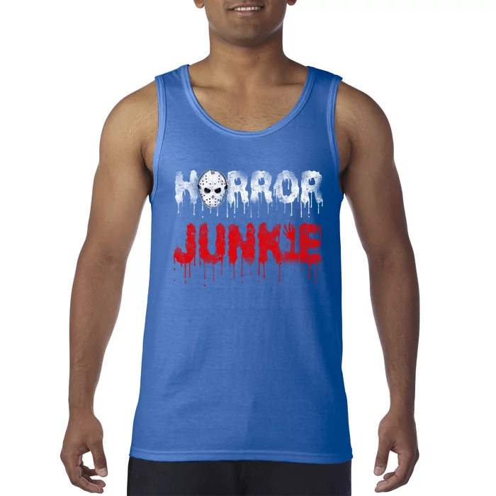 Scary Horror Movie Hockey Mask Junkie Great Gift Tank Top