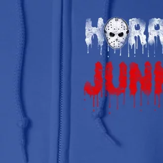 Scary Horror Movie Hockey Mask Junkie Great Gift Full Zip Hoodie