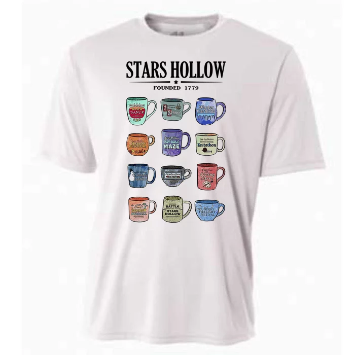 Stars Hollow Mugs Cooling Performance Crew T-Shirt