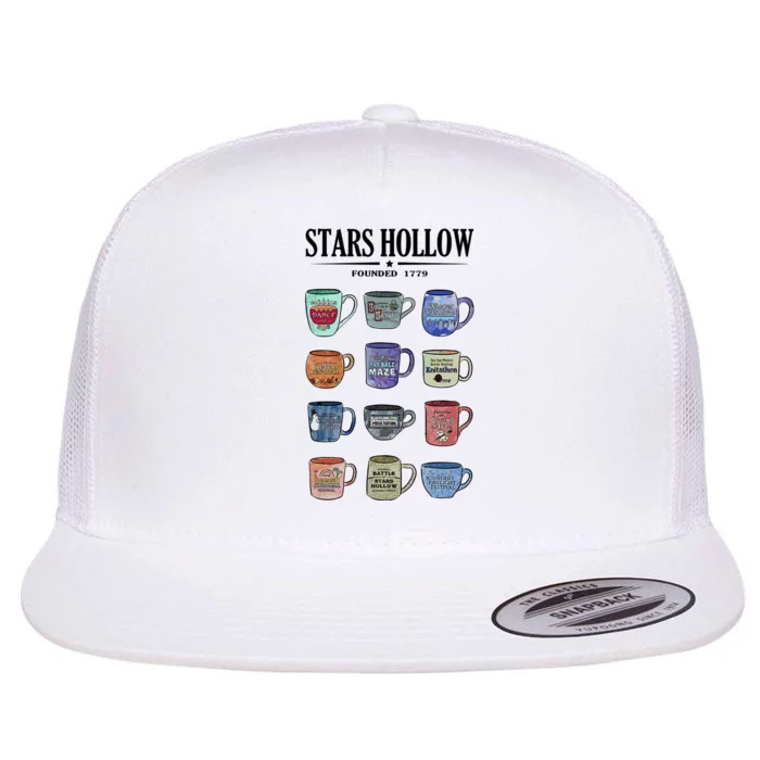 Stars Hollow Mugs Flat Bill Trucker Hat