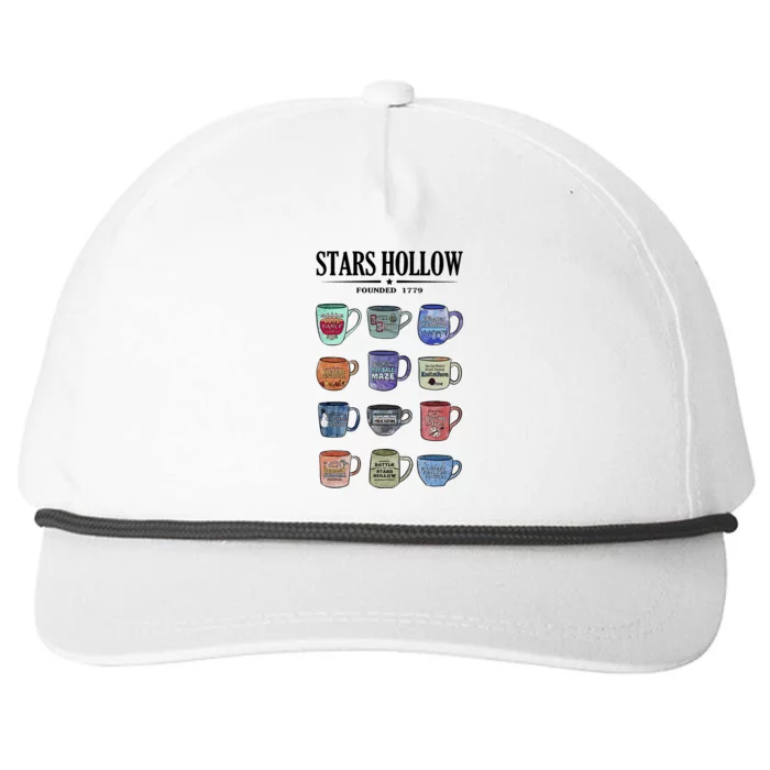 Stars Hollow Mugs Snapback Five-Panel Rope Hat