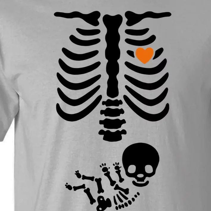 Skeleton Halloween Maternity Pregnancy Announcet Funny Gift Tall T-Shirt