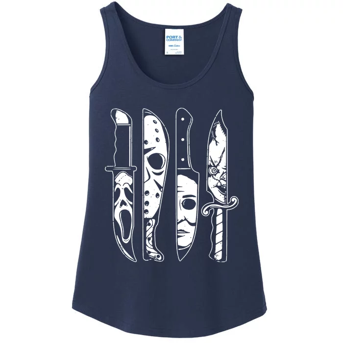 Scary Horror Movies Halloween Costume Ladies Essential Tank