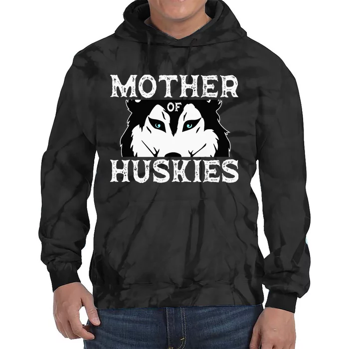 Siberian Husky Mom Fur Parent Dog Mother's Day Tie Dye Hoodie