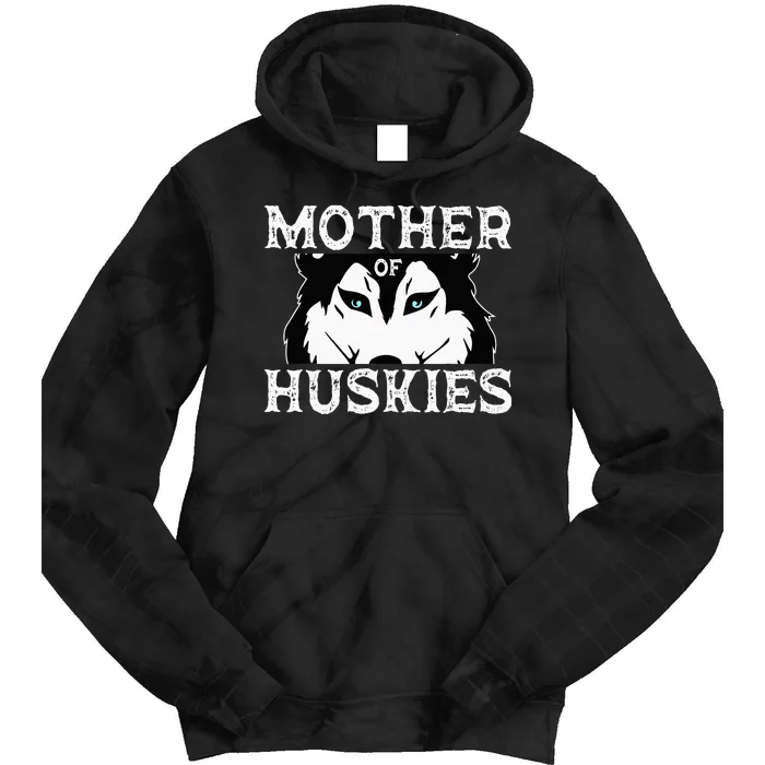 Siberian Husky Mom Fur Parent Dog Mother's Day Tie Dye Hoodie