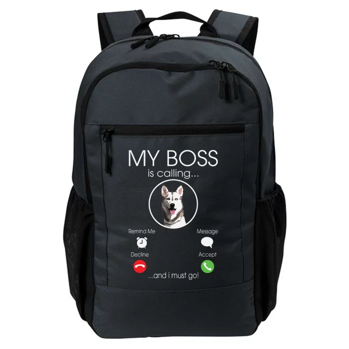 Siberian Husky My Boss Daily Commute Backpack