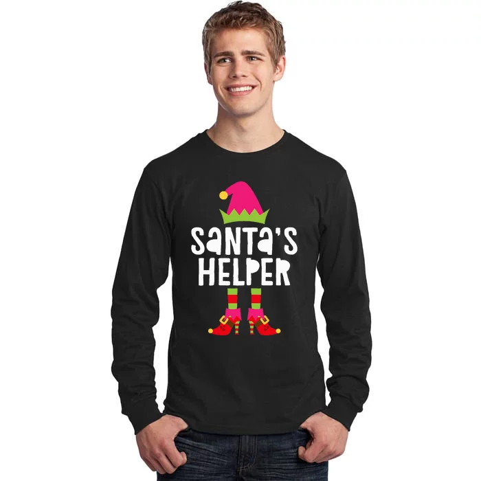 Santa's Helper  Matching Christmas Elves Tall Long Sleeve T-Shirt