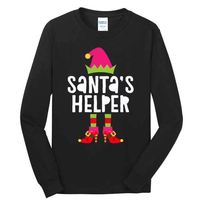 Santa's Helper  Matching Christmas Elves Tall Long Sleeve T-Shirt