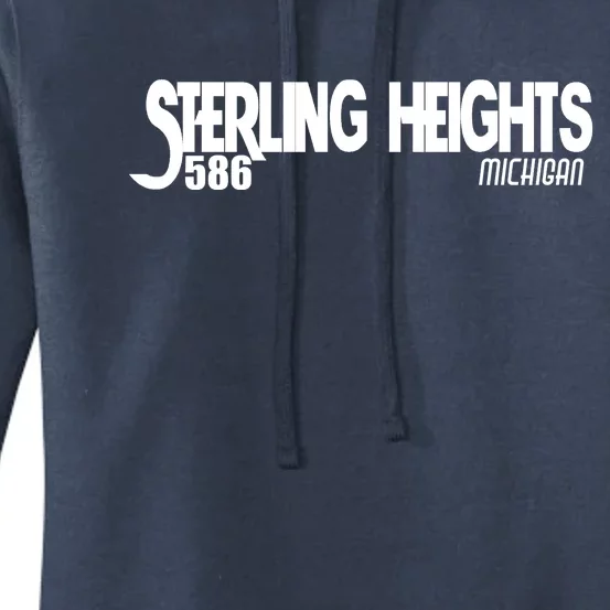 Sterling Heights Michigan 586 Women's Pullover Hoodie