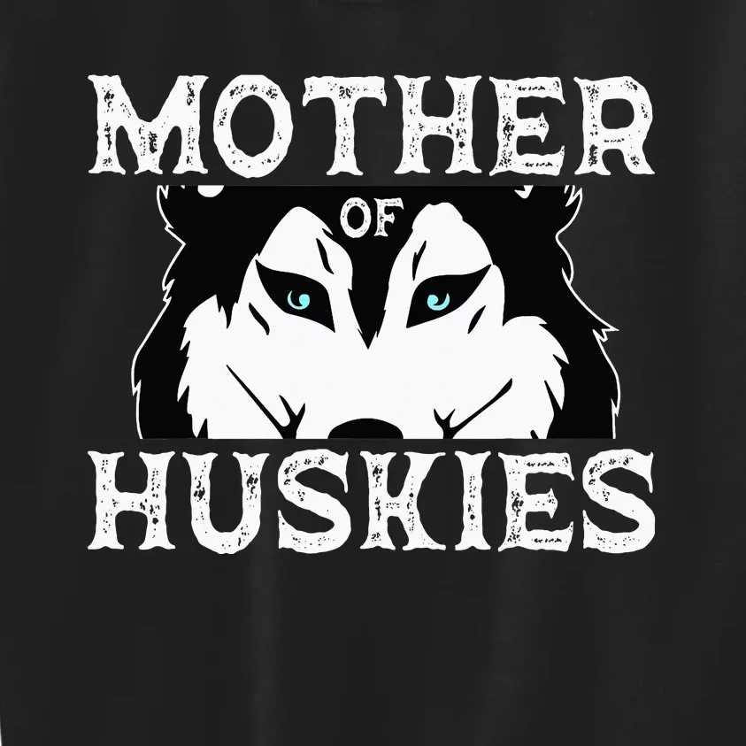 Siberian Husky Mom Fur Parent Sled Dog Breed Mother's Day Kids Sweatshirt