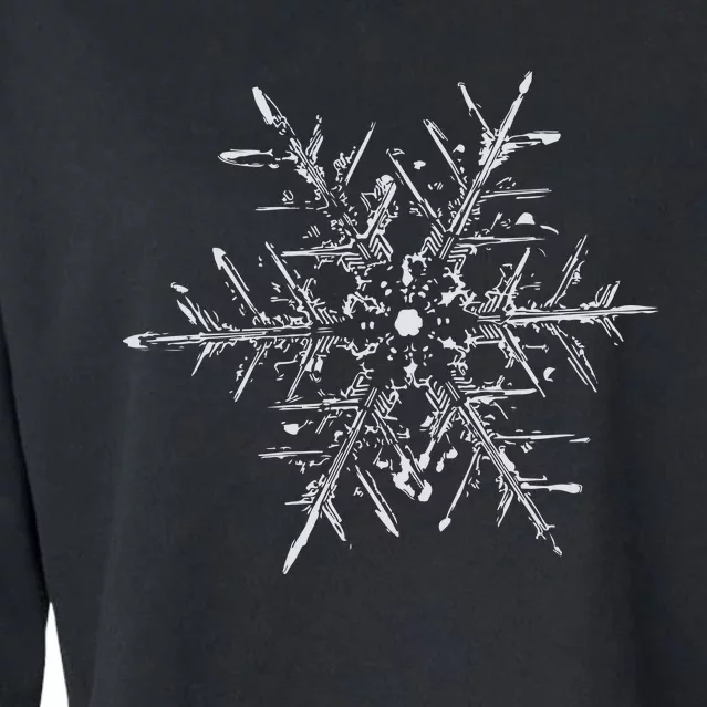 Snowflake Holiday Matching Christmas Cropped Pullover Crew