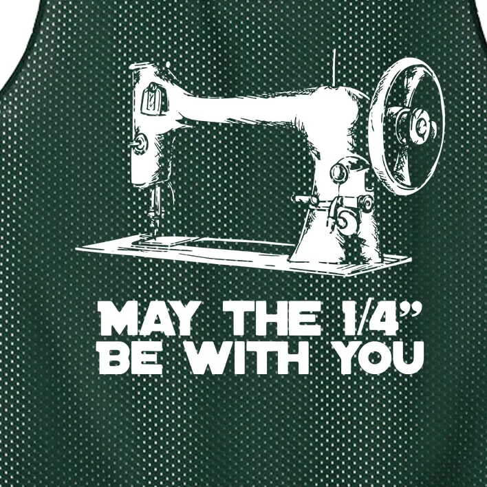 Sewing Humor May The 14 Be With You Funny Sewing Mesh Reversible Basketball Jersey Tank