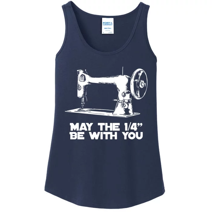 Sewing Humor May The 14 Be With You Funny Sewing Ladies Essential Tank