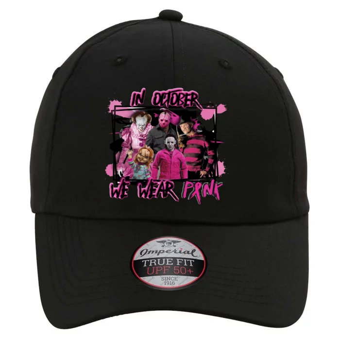 Scary Horror Movie Halloween Characters Breast Cancer Pink The Original Performance Cap