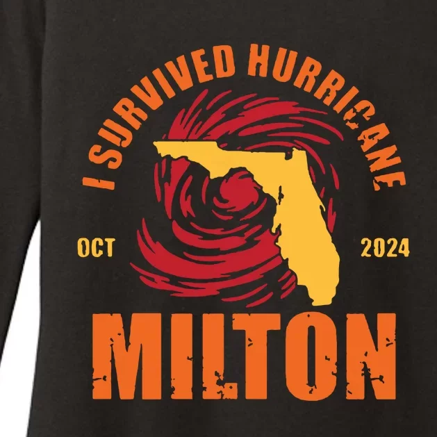 Survived Hurricane Milton Stay Strong Florida Womens CVC Long Sleeve Shirt