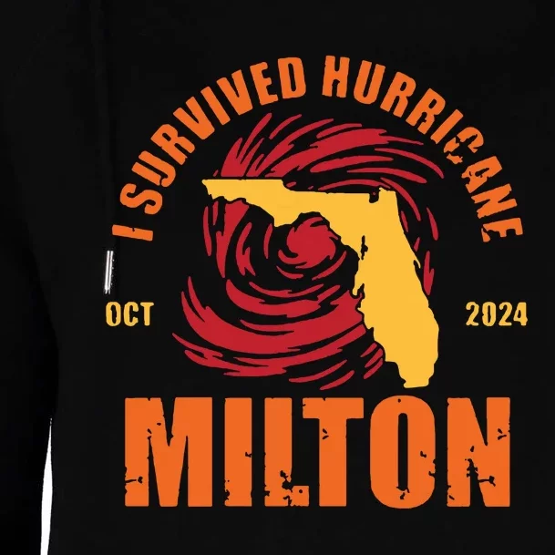 Survived Hurricane Milton Stay Strong Florida Womens Funnel Neck Pullover Hood