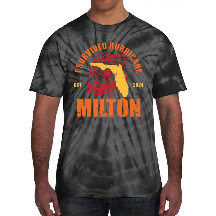 Survived Hurricane Milton Stay Strong Florida Tie-Dye T-Shirt