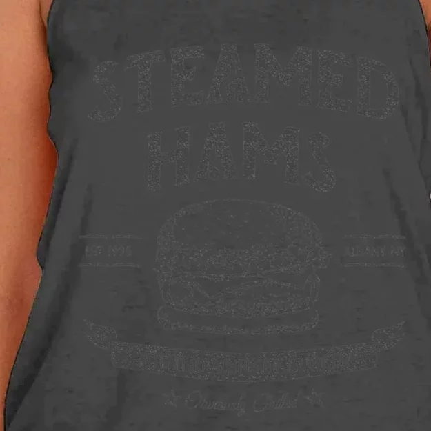 Steamed Hams Meme Women's Knotted Racerback Tank